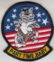 TOMCAT FELIX PART TIME,BABY! SHOULDER PATCH