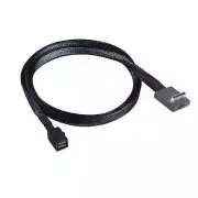 90degree OcuLink PCIE SFF-8611 4i to MINI SAS SFF-8643 For SSD Data Active Cable