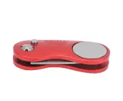 Foldable Golf Fork Metal Green Divot Repair Tool Portable Ball Marker Golf Accessoryred