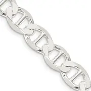 22 Inch Sterling Silver 8.9mm Flat Anchor Chain