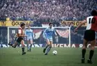 Michel Valke And Others During Match Feyenoord And Ajax In 1982 FOOTBALL PHOTO