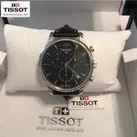 在飛比找旋轉拍賣優惠-TISSOT天梭原廠公司貨瑞士手錶俊雅系列石英男錶皮帶款商務