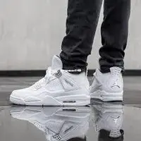 在飛比找蝦皮購物優惠-JORDAN 4 RETRO AJ4 喬丹 四代 全白 白銀