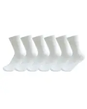 WRK Kids 6PK Back to School Bamboo Dress Socks