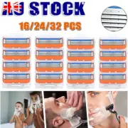 16-32PCS Replacement Razor Shaving Blades Trimmer Refill For Gillette Fusion 5