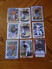 Baltimore Orioles 9 Card Lot Signed IP Auto Rookie RC 1st Bowman Chrome Baseball