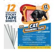 Cat Training Tape Anti-Scratch 12 Pack Furniture Protector + Small Animal Bed