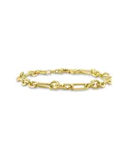 Italian Silver Figaro Rolo Bracelet