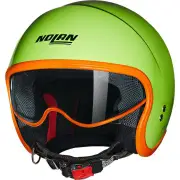 N21 06 Ocio 344 Pulse Green Orange Glossy Jet Helmet