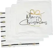 HAWILLOSCH 4pcs Christmas Pillowcase Hot Stamping Pillow Cover Throw Pillow Case Set