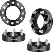 VEVOR Wheel Spacers, 1.5" 6"x5.5" Wheel Adapters, 6 Lug Forged Spacer, 106.1 mm Bore Hubcentric M12 x1.5 Studs Spacers, Fit for 1996-2022 Toyota and Lexus, 4 PCS Black