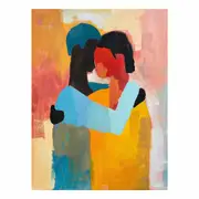 Abstract Hug Canvas Print