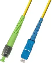 100M (328ft) OS2 FC/APC to SC/UPC Fiber Optic Cable Simplex Singlemode 9/125