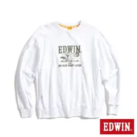 在飛比找momo購物網優惠-【EDWIN】男裝 橘標 摔角手E君摔角技寬版厚長袖T恤(白