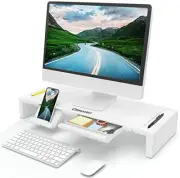 Monitor Stand Riser Foldable Computer Monitor Riser Adjustable Height Compute...