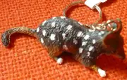 QUOLL AUSTRALIAN ANIMAL SOUVENIR GIFT - KEYCHAIN KEY RING Size 65mm - PACK of 6