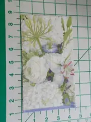 Two Decorative Hostess Napkins for Decoupage "White Blooms"
