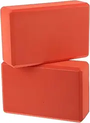 ifundom 2pcs High Density Foam Yoga Blocks for Pilates Nonslip Exercise Foam Brick Set Travel Yoga Mat Accessories