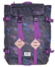 Ecko Unlimited Purple Black Blue Camo Over Bag Backpack