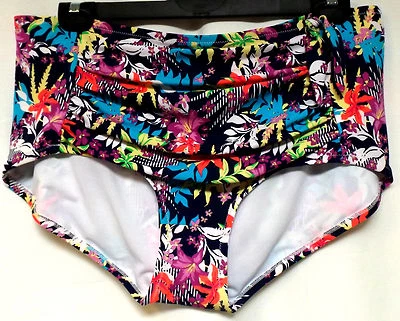 TS TAKING SHAPE plus size XL/ 24 Swimwear Floral Hipster Brief comfy bathers NWT