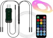 LED Light for Car | Cuttable USB Powered Interior Lights | to Music, Automotive LED Light Strip, Car Ambient Lighting Kit for Trucks Under Dash and Doors