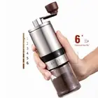 Manual Coffee Grinder Stainless Steel Portable Hand Crank Grinder Detachable