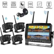 Wireless 7" DVR Monitor with 4 Reverse Camera, 12/24V for Caravan/Truck/Bus/Boat