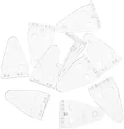 HIAKDOFT 10Pcs Clear Blinds Hold Down Brackets Bottom Rail Clips for Blinds Easy Installation for Fixing Blinds Prevents Shaking Compatible with Horizontal