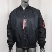 ALPHA INDUSTRIES BOMBER JACKET TYPE MA-1 BLACK