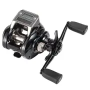 Rechargeable Fishing Baitcasting Reel with Line Counter and Aluminum Spool
