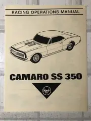 AMF WEN-MAC GAS POWERED 1968 CHEVY CAMARO SS 350 REPRODUCTION OPERATIONS MANUAL