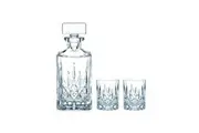 Nachtmann Noblesse Whiskey Decanter 3 Piece Set