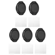 39mm Lens Cap, 5 Pack Sides Pinch Snap Camera Lens Cover for Front Lens
