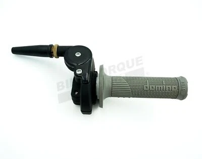 Domino Single Pull HR Cross Throttle with D-Lock Grips to fit Fantic Bikes