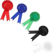 GETAJGHSD 5pcs Blank Rosette Ribbon Badge Ribbon Tinplate Badge Pins Medal Ribbons Blank Award Ribbon Tinplate Pin Ribbon Pin Award Ribbons Ribbon Award Ribbons for Medals