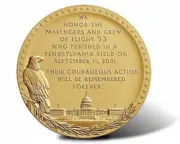 US MINT FALLEN HEROES 3 INCH PA SEPT 11, 911 BRONZE FLIGHT 93 MEDAL MINT SEALED