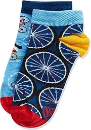 [Many Mornings] Unisex The Bicycles Low Mismatched Socks