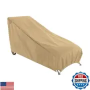 Classic Accessories Terrazzo Water-Resistant 66 Inch Patio Chaise Lounge Chai