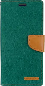Goospery Canvas Diary For Galaxy Note 20 - Green