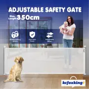 Baby Safety Gate Dog Cat Pet Enclosure Fence Safe Guard Barrier 350cm