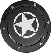 Car Rear Fuel Tank Decoration Cap Protector Cover Compatible For Jeep Wrangler JK 2007 2008 2009 2010 2011 2012-2017 Exterior Accessories