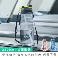 在飛比找momo購物網優惠-【麥瑞】加厚耐熱彈蓋運動水壺 2200ml(2.2L水壺 運