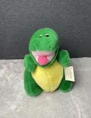 Vintage Animal Express Hand Puppet Dinosaur Dragon 1978 Plush Pretend Toy 11"