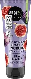 Organic Shop Oily Hair Volumizing Scalp Scrub Fig and Rosehip, 75 ml