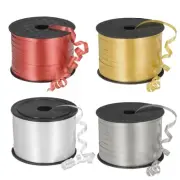 4pcs 100 Yards Curling Ribbon Crimped Balloon String Metallic 5mm, Multicolor