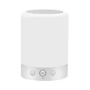 LED Night Light Portable Wireless Bluetooth Smart Speaker-White