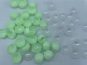 Empty Clear-Light Green Colored Round Capsules 1.1 inch Bulk Blue Half Capsule