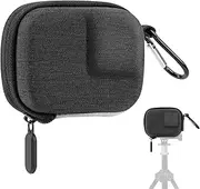 Geekria Action Camera Carrying Case Compatible with GoPro Hero 9, 10, 11, Insta360 ONE R, GO 3, Hard Shell Travel Storage Bag Surface-Waterproof Sports Accessories (Dark Grey)