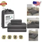 Soft and Breathable California King 450 Thread Count Sheet Set - Elasticized Fit