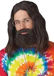 California Costumes Roll It Up Adult Wig Beard and Moustache